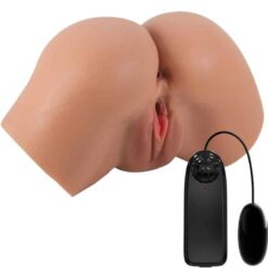 Comprar CRAZY BULL - HAILEY TRASERO VIBRADOR CON VAGINA Y ANO REALÍSTICO MULATO CONTROL REMOTO al mejor precio - Envíos Discretos