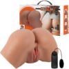 Comprar CRAZY BULL - HAILEY TRASERO VIBRADOR CON VAGINA Y ANO REALÍSTICO MULATO CONTROL REMOTO al mejor precio - Envíos Discretos