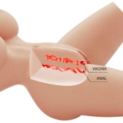 Comprar CRAZY BULL - LILY TORSO FEMENINO REALISTA VAGINA Y ANAL 4 KG al mejor precio - Envíos Discretos