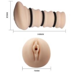 Comprar CRAZY BULL - MASTURBADOR CON ANILLOS MODELO VAGINA 2 al mejor precio - Envíos Discretos
