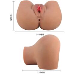 Comprar CRAZY BULL - MILA TRASERO VIBRADOR CON VAGINA Y ANO REALÍSTICO NATURAL CONTROL REMOTO al mejor precio - Envíos Discretos