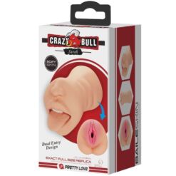 Comprar CRAZY BULL - SARAH MASTUBADOR EN FORMA DE VAGINA DOBLE ENTRADA al mejor precio - Envíos Discretos