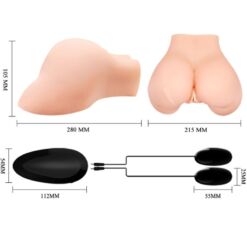 Comprar CRAZY BULL - VAGINA Y ANO CON MALLA REALISTA CON VIBRACIÓN al mejor precio - Envíos Discretos