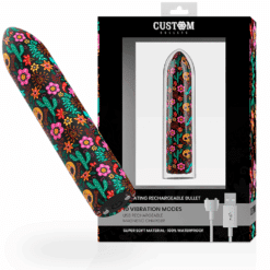 Comprar CUSTOM BULLETS - BALA RECARGABLE SKULL 10 INTENSIDADES al mejor precio - Envíos Discretos