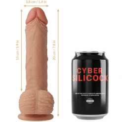 Comprar CYBER SILICOCK - ARNÉS SILICONA LIQUIDA FREEMAN 20 CM -O- 3.8 CM al mejor precio - Envíos Discretos