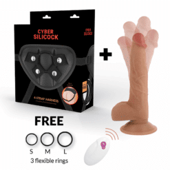 Comprar CYBER SILICOCK - ARNÉS SILICONA LIQUIDA JOHN CONTROL REMOTO al mejor precio - Envíos Discretos