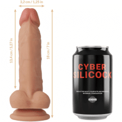 Comprar CYBER SILICOCK - ARNÉS SILICONA LIQUIDA JUDE 18 CM -O- 3.2 CM al mejor precio - Envíos Discretos