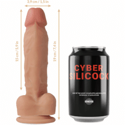 Comprar CYBER SILICOCK - ARNÉS SILICONA LIQUIDA OLIVER 19 CM -O- 3.9 CM al mejor precio - Envíos Discretos