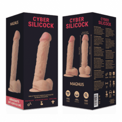 Comprar CYBER SILICOCK - MAGNUS REALÍSTICO SILICONA LÍQUIDA 20.5 CM -O- 4.1 CM al mejor precio - Envíos Discretos