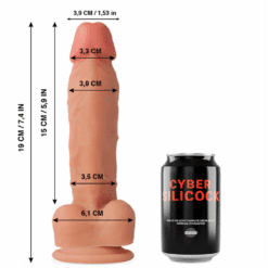 Comprar CYBER SILICOCK - OLIVER REALÍSTICO SILICONA LÍQUIDA 19 CM -O- 3.9 CM al mejor precio - Envíos Discretos