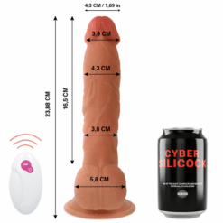 Comprar CYBER SILICOCK - REALÍSTICO CONTROL REMOTO MASTER BEN 23.88 CM -O- 4.3 CM al mejor precio - Envíos Discretos