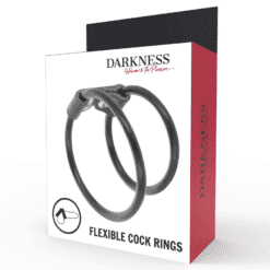 Comprar DARKNESS - ANILLA FLEXIBLE DOBLE PARA EL PENE al mejor precio - Envíos Discretos