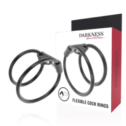 Comprar DARKNESS - ANILLA FLEXIBLE DOBLE PARA EL PENE al mejor precio - Envíos Discretos
