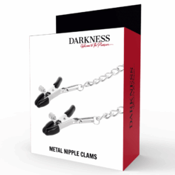 Comprar DARKNESS - PINZAS AJUSTABLES PARA PEZONES AJUSTABLES METAL al mejor precio - Envíos Discretos