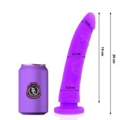 Comprar DELTA CLUB - DILDO REALISTA LILA SILICONA MEDICA 20 CM -O- 4 CM al mejor precio - Envíos Discretos