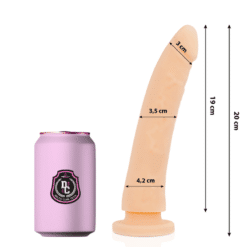 Comprar DELTA CLUB - DILDO REALISTA NATURAL SILICONA MEDICA 20 CM -O- 4 CM al mejor precio - Envíos Discretos