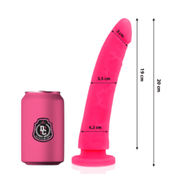 Comprar DELTA CLUB - DILDO REALISTA ROSA SILICONA MEDICA 20 CM -O- 4 CM al mejor precio - Envíos Discretos