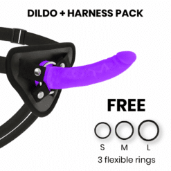 Comprar DELTA CLUB - TOYS ARNES + DILDO LILA SILICONA MEDICA 17 CM -O- 3 CM al mejor precio - Envíos Discretos
