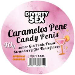 Comprar DIABLO PICANTE - 20 CARAMELOS CON FORMA DE PENE CON SABOR GIN TONIC al mejor precio - Envíos Discretos