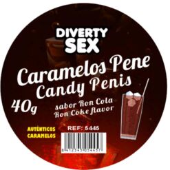 Comprar DIABLO PICANTE - 20 CARAMELOS PENE CON SABOR RON COLA al mejor precio - Envíos Discretos