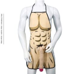 Comprar DIABLO PICANTE - DELANTAL CON PENE 3D MUSCULOSO Y ATREVIDO al mejor precio - Envíos Discretos