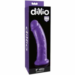 Comprar DILLIO - DILDO CON VENTOSA 20.32 CM LILA al mejor precio - Envíos Discretos