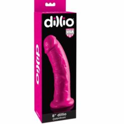Comprar DILLIO - DILDO CON VENTOSA 20.32 CM ROSA al mejor precio - Envíos Discretos