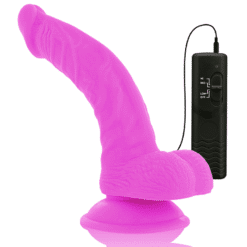 Comprar DIVERSIA - DILDO REALÍSTICO FLEXIBLE CON VIBRACIÓN LILA 21.5 CM -O- 4.5 CM al mejor precio - Envíos Discretos