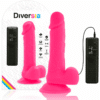 Comprar DIVERSIA - DILDO REALÍSTICO FLEXIBLE CON VIBRACIÓN ROSA 20.5 CM -O- 4.2 CM al mejor precio - Envíos Discretos
