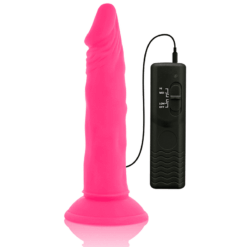 Comprar DIVERSIA - DILDO REALÍSTICO FLEXIBLE CON VIBRACIÓN ROSA 23 CM -O- 4.3 CM al mejor precio - Envíos Discretos