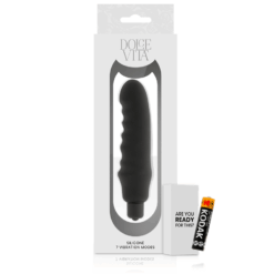 Comprar DOLCE VITA - GENIUS VIBRADOR SILICONA NEGRO al mejor precio - Envíos Discretos