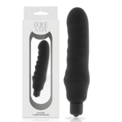 Comprar DOLCE VITA - GENIUS VIBRADOR SILICONA NEGRO al mejor precio - Envíos Discretos