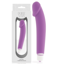 Comprar DOLCE VITA - REALISTIC VIBRADOR SILICONA LILA al mejor precio - Envíos Discretos