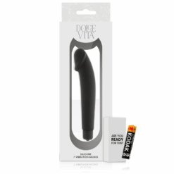 Comprar DOLCE VITA - REALISTIC VIBRADOR SILICONA NEGRO al mejor precio - Envíos Discretos