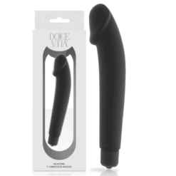 Comprar DOLCE VITA - REALISTIC VIBRADOR SILICONA NEGRO al mejor precio - Envíos Discretos