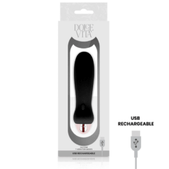 Comprar DOLCE VITA - VIBRADOR RECARGABLE FIVE NEGRO 7 VELOCIDADES al mejor precio - Envíos Discretos
