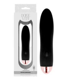 Comprar DOLCE VITA - VIBRADOR RECARGABLE FOUR NEGRO 7 VELOCIDADES al mejor precio - Envíos Discretos