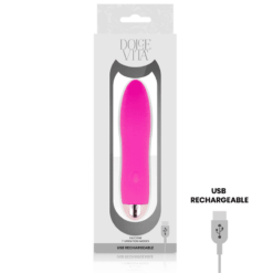 Comprar DOLCE VITA - VIBRADOR RECARGABLE FOUR ROSA 7 VELOCIDADES al mejor precio - Envíos Discretos