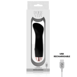 Comprar DOLCE VITA - VIBRADOR RECARGABLE ONE NEGRO 7 VELOCIDADES al mejor precio - Envíos Discretos