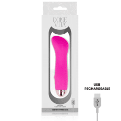 Comprar DOLCE VITA - VIBRADOR RECARGABLE ONE ROSA 7 VELOCIDADES al mejor precio - Envíos Discretos
