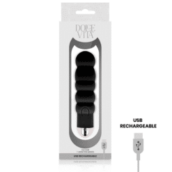 Comprar DOLCE VITA - VIBRADOR RECARGABLE SIX NEGRO 7 VELOCIDADES al mejor precio - Envíos Discretos
