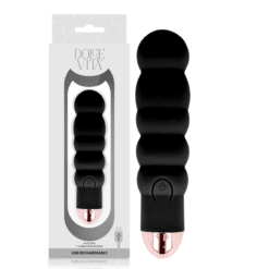 Comprar DOLCE VITA - VIBRADOR RECARGABLE SIX NEGRO 7 VELOCIDADES al mejor precio - Envíos Discretos