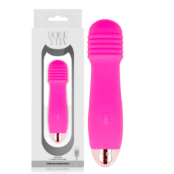 Comprar DOLCE VITA - VIBRADOR RECARGABLE THREE ROSA 7 VELOCIDADES al mejor precio - Envíos Discretos