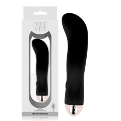 Comprar DOLCE VITA - VIBRADOR RECARGABLE TWO NEGRO 7 VELOCIDADES al mejor precio - Envíos Discretos