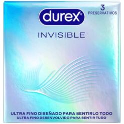 Comprar DUREX - PRESERVATIVOS INVISIBLE ULTRA FINO 3 UNIDADES al mejor precio - Envíos Discretos