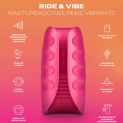 Comprar DUREX - TOY MASTURBADOR VIBRADOR RIDE & VIBE al mejor precio - Envíos Discretos