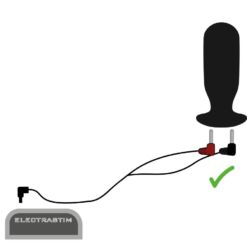 Comprar ELECTRASTIM - CABLES DE ESTIMULACIÓN 90 GRADOS al mejor precio - Envíos Discretos