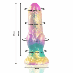 Comprar EPIC - IRIS DILDO CON TESTÍCULOS ARCOÍRIS DE PLACER al mejor precio - Envíos Discretos