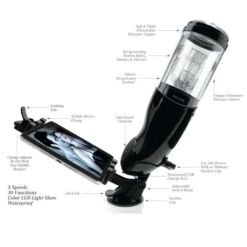 Comprar EXTREME TOYZ - PDX MEGA BATOR USB MASTURBADOR MASCULINO ANO NEGRO al mejor precio - Envíos Discretos