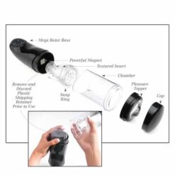 Comprar EXTREME TOYZ - PDX MEGA BATOR USB MASTURBADOR MASCULINO VAGINA BLANCO al mejor precio - Envíos Discretos